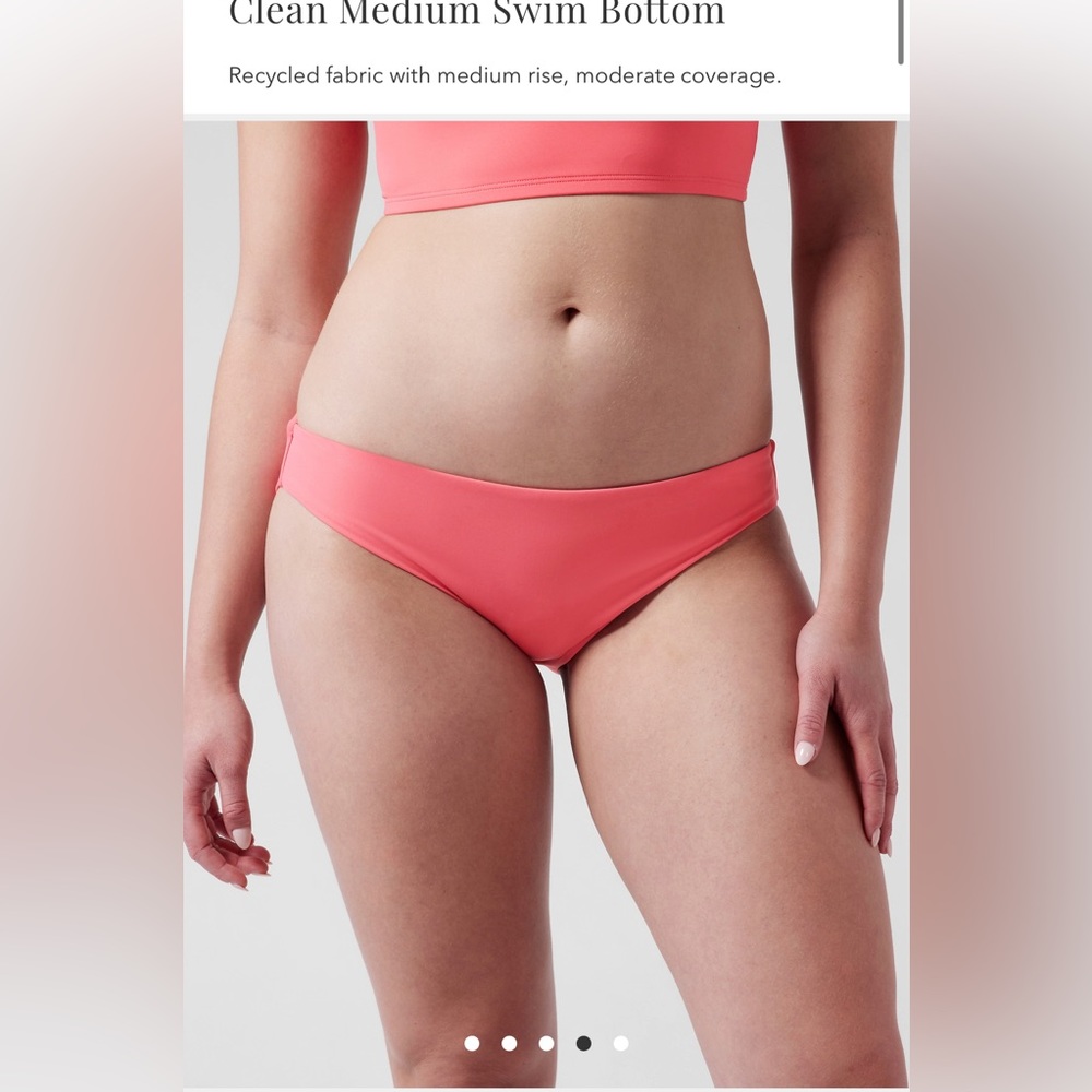 NWT Athleta Clean Medium Coverage Coverage Bikini Bottom - Size Medium